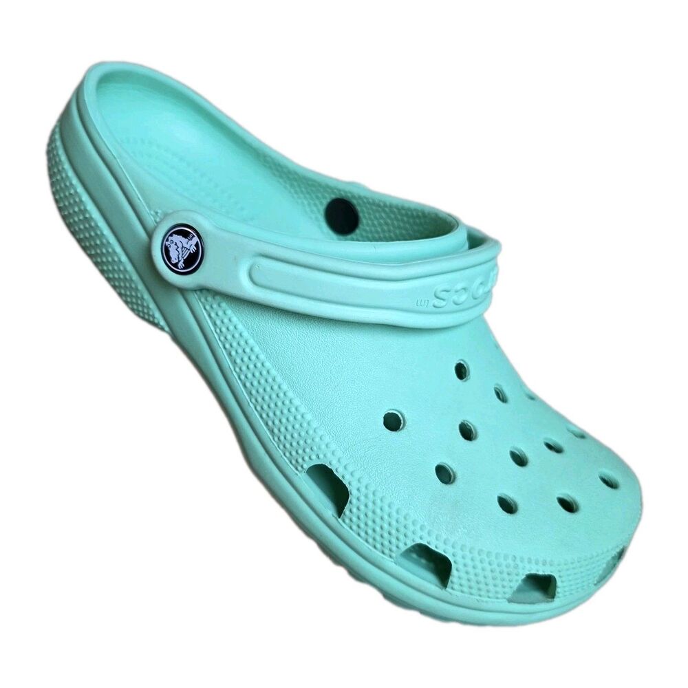 Crocs Classic Clogs Unisex Mint Green Teal Men's 7 Women's 9